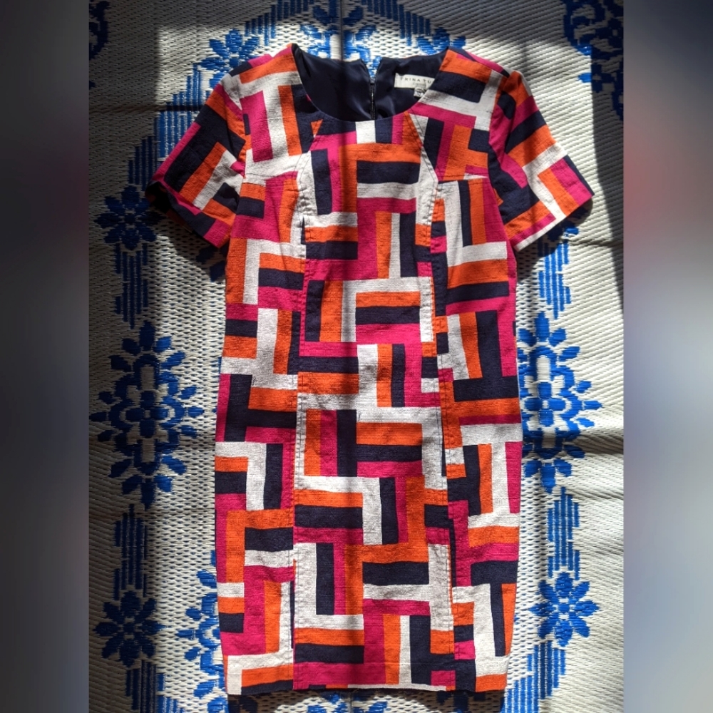 Trina Turk Women's Emilie Brick Woven Dress NWOT - Picture 2 of 6